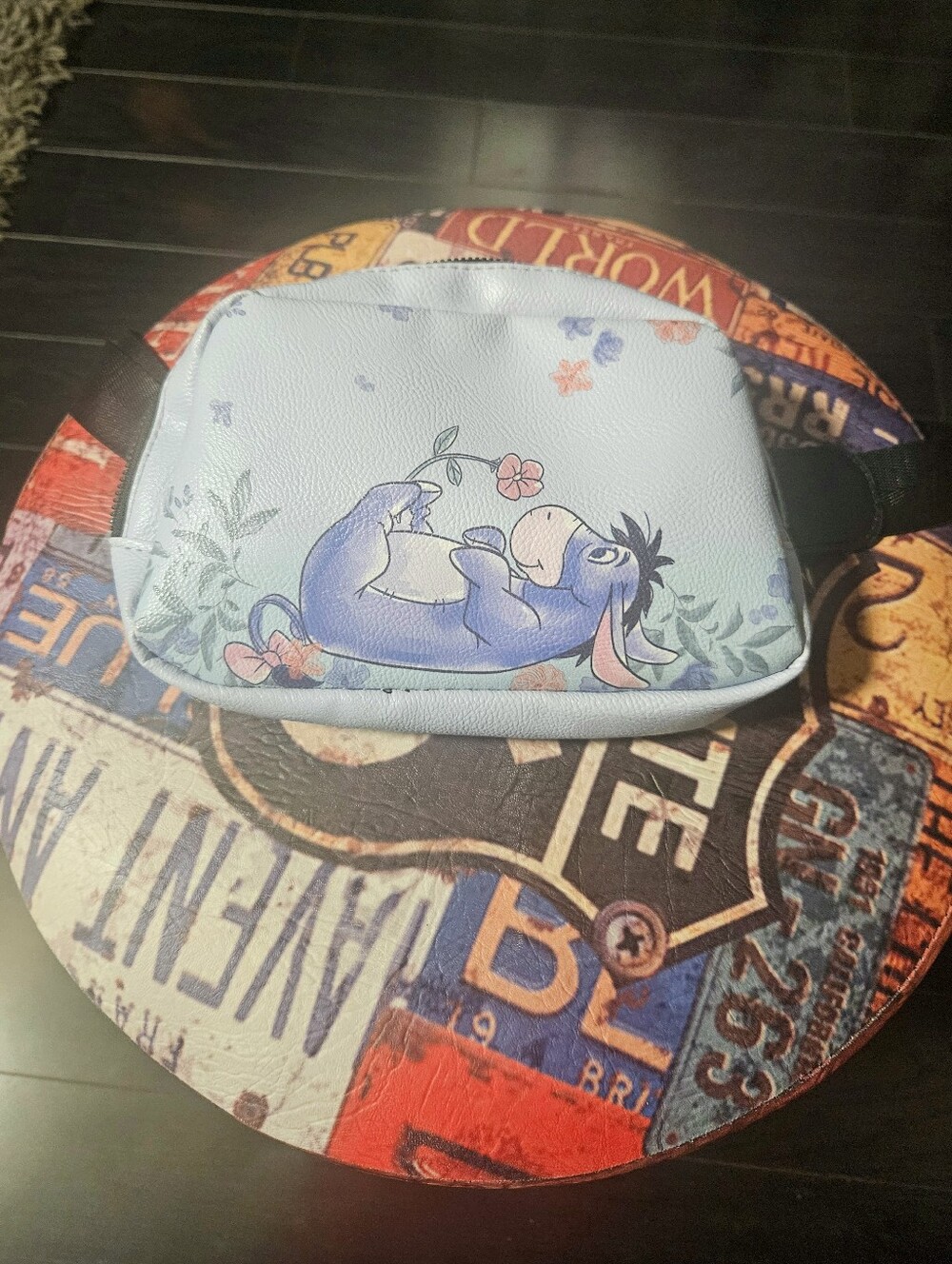 Leather Eeyore Light Blue Fanny Pack - Disney-Inspired